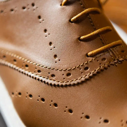 CloudWalk Oxford tan miel brogue Helio