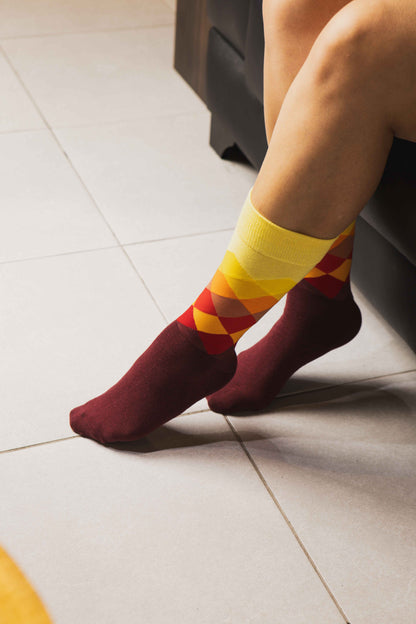 Multicolor sunset sock - Unisex