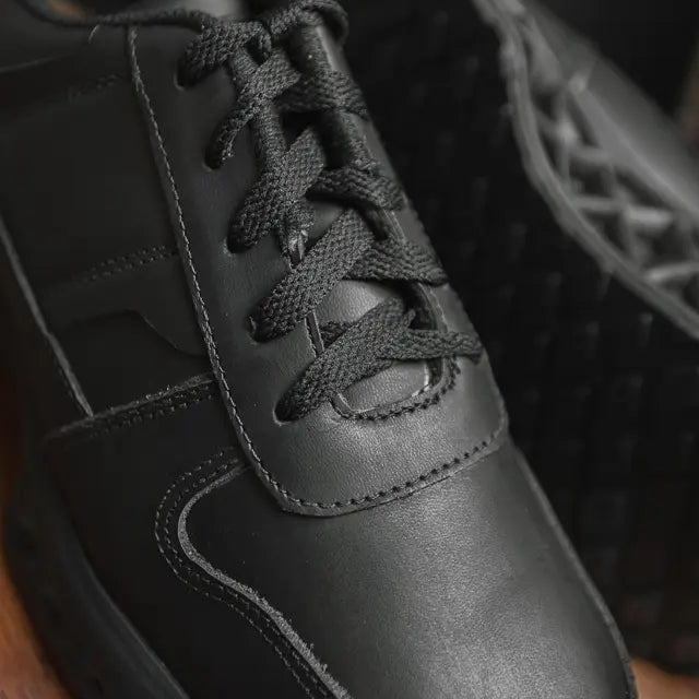 Flex Oxford brogue black leather