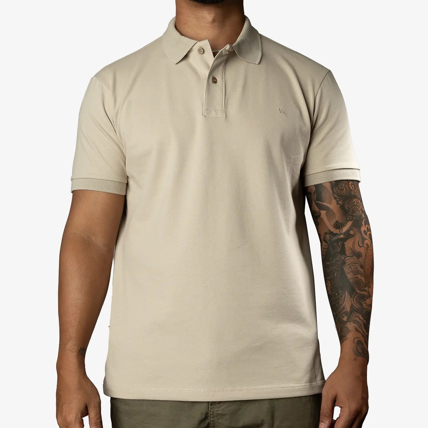 Camiseta polo manga corta Champagne