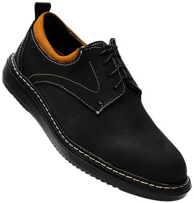 Zapato para hombre estilo derby casual de hombre suede, super comodos, piel autentica nubuck negro nubuck y tan miel, liviano, suela super comoda negra, fabricado a mano en Santo Domingo, Republica Dominicana. Valetz La zapateria de los dominicanos.