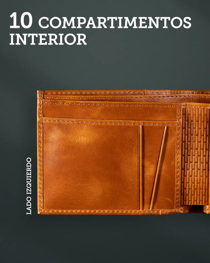 Classic Tan Genuine Leather Bifold Wallet